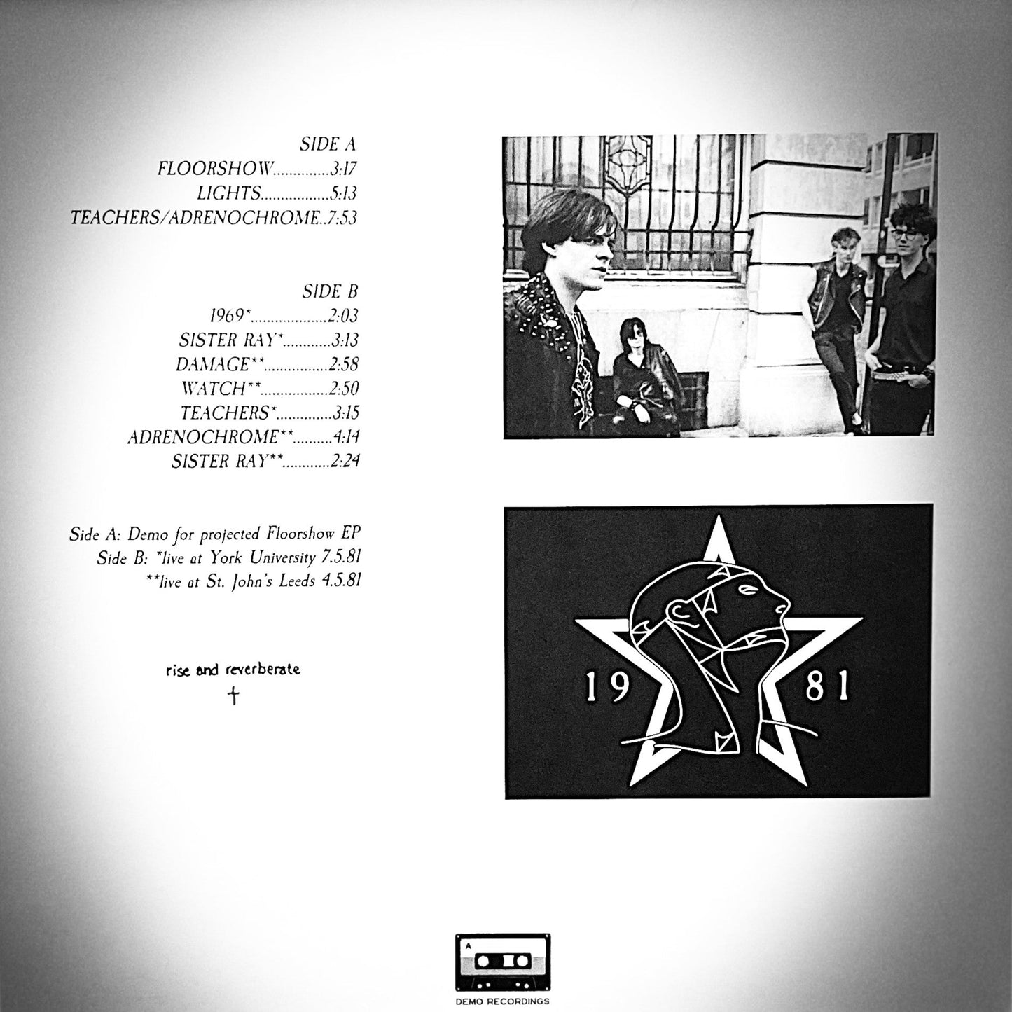 SISTERS OF MERCY – Gary Marx Demo 1981 LP