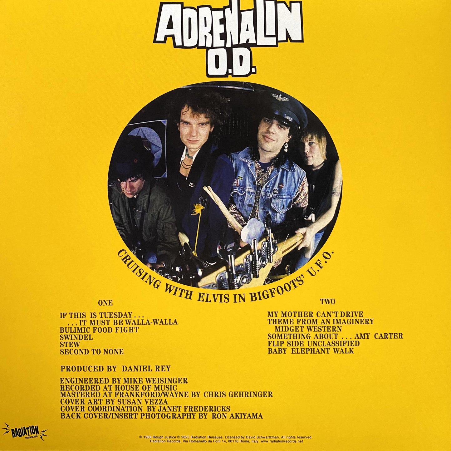 ADRENALIN O.D. – Cruising With Elvis In Bigfoots' U.F.O. LP