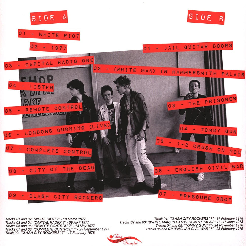 CLASH – No Elvis, Beatles, Or The Rolling Stones: Singles 1977-1979 (Vol 1) LP