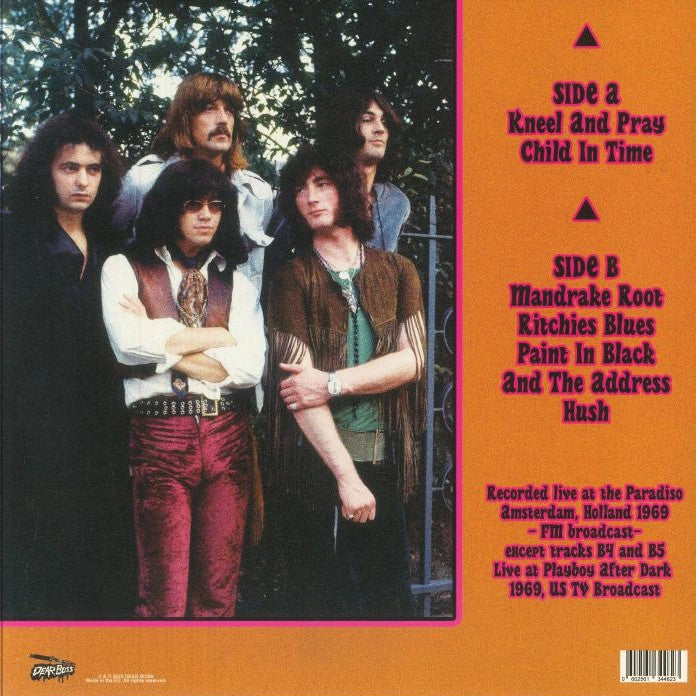 DEEP PURPLE – Amsterdamned • Live At The Paradiso 1969 LP