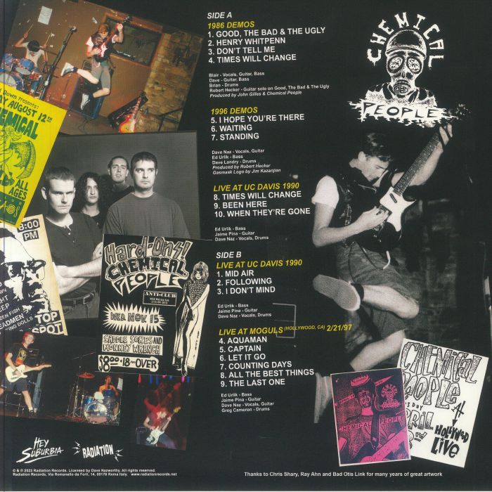 CHEMICAL PEOPLE – Demos & Live LP