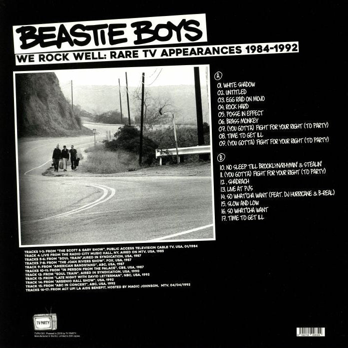 BEASTIE BOYS – We Rock Well • Rare TV Appearances 1984-1992 LP
