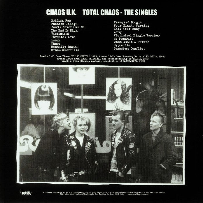 CHAOS U.K. – Total Chaos: The Singles Collection LP