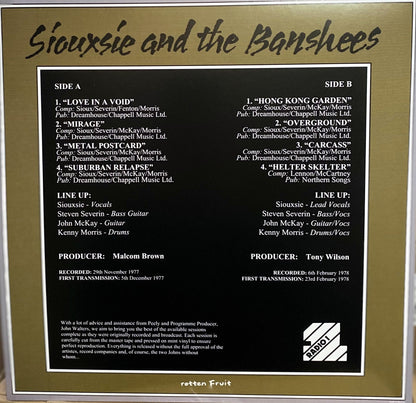 SIOUXSIE & THE BANSHEES – The Peel Sessions: 1977 - 1979 LP