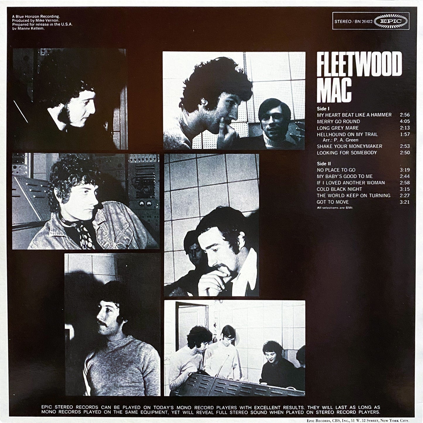 FLEETWOOD MAC – Peter Green's Fleetwood Mac LP
