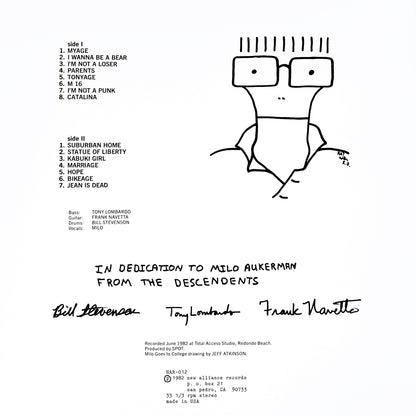 DESCENDENTS – Milo Goes To College LP