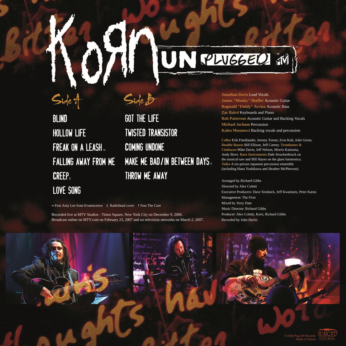 KORN – MTV Unplugged 2006 LP