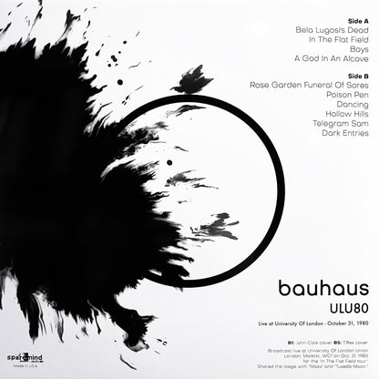 BAUHAUS – ULU 80 • Live At University Of London 10/31/1980 LP
