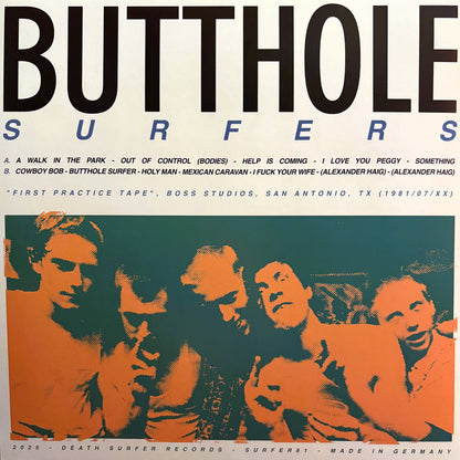 BUTTHOLE SURFERS – First Practice Tape 1981 LP