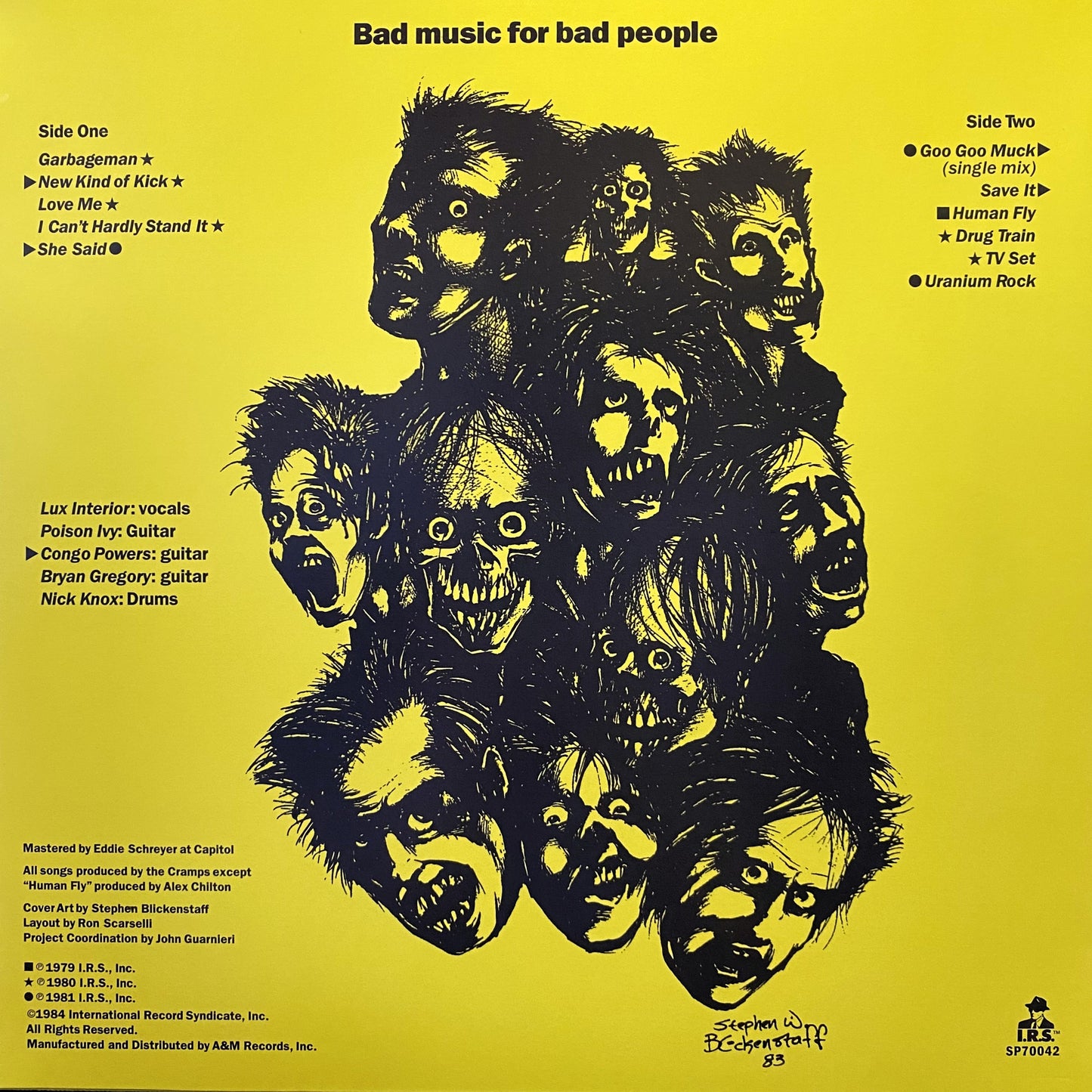 CRAMPS – Bad Music For Bad People LP