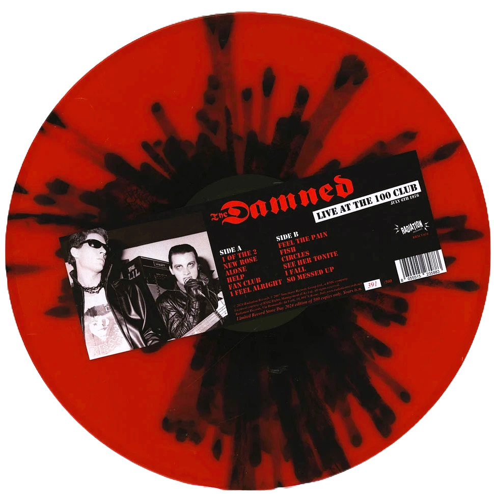DAMNED – Live At The 100 Club 6/6/1976 LP