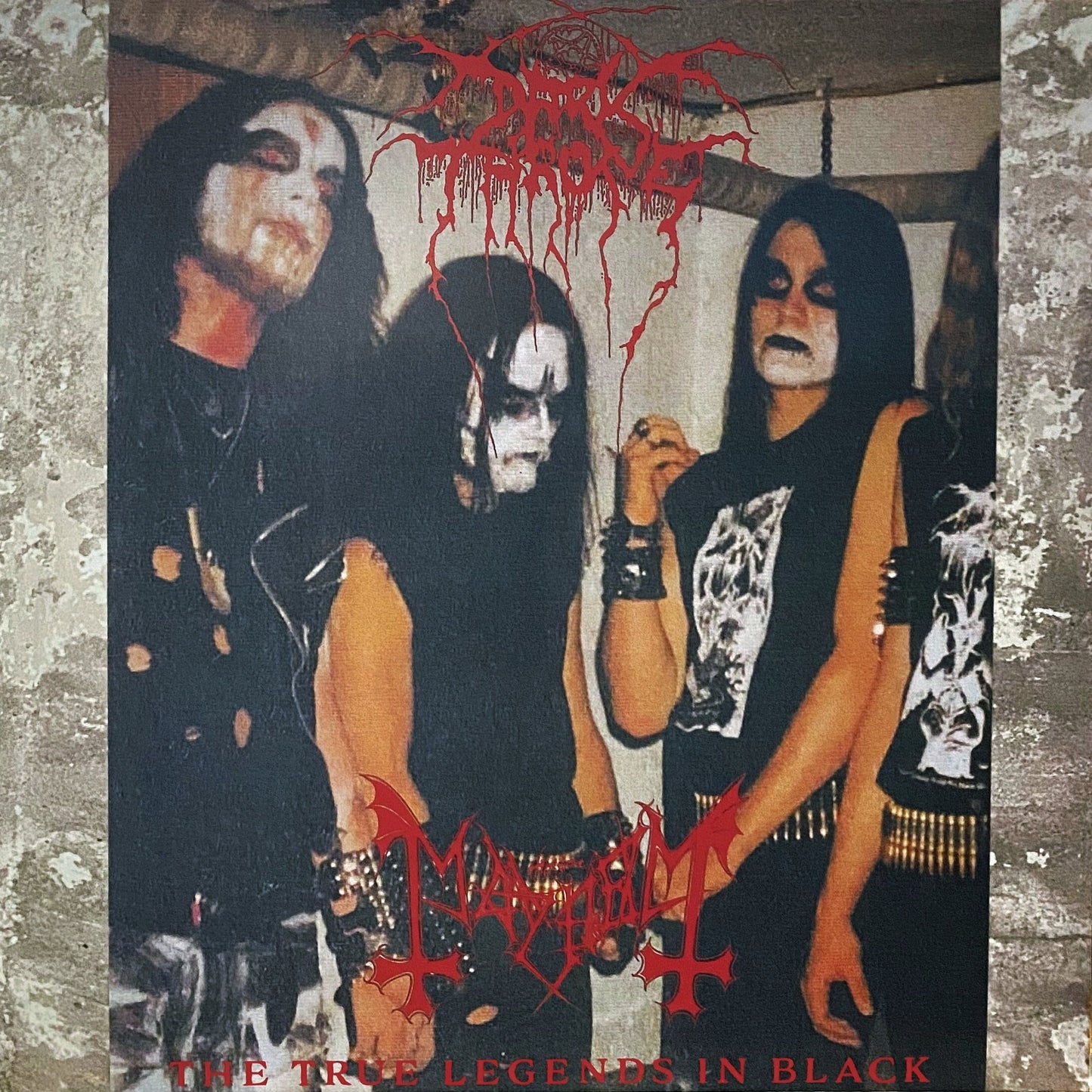 DARKTHRONE / MAYHEM – The True Legends In Black LP