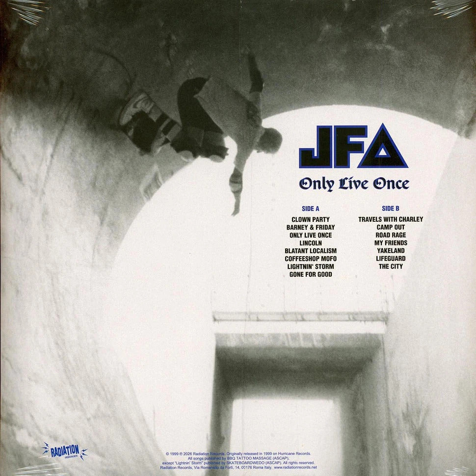 J.F.A. – Only Live Once LP