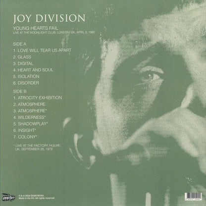 JOY DIVISION – Young Hearts Fail • Live At The Moonlight Club 1980 LP