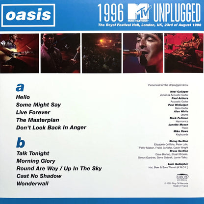 OASIS – 1996 MTV Unplugged LP
