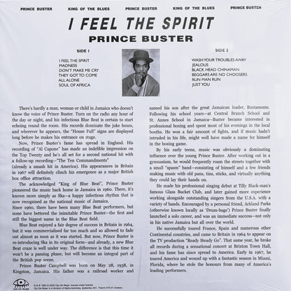 PRINCE BUSTER – I Feel The Spirit LP