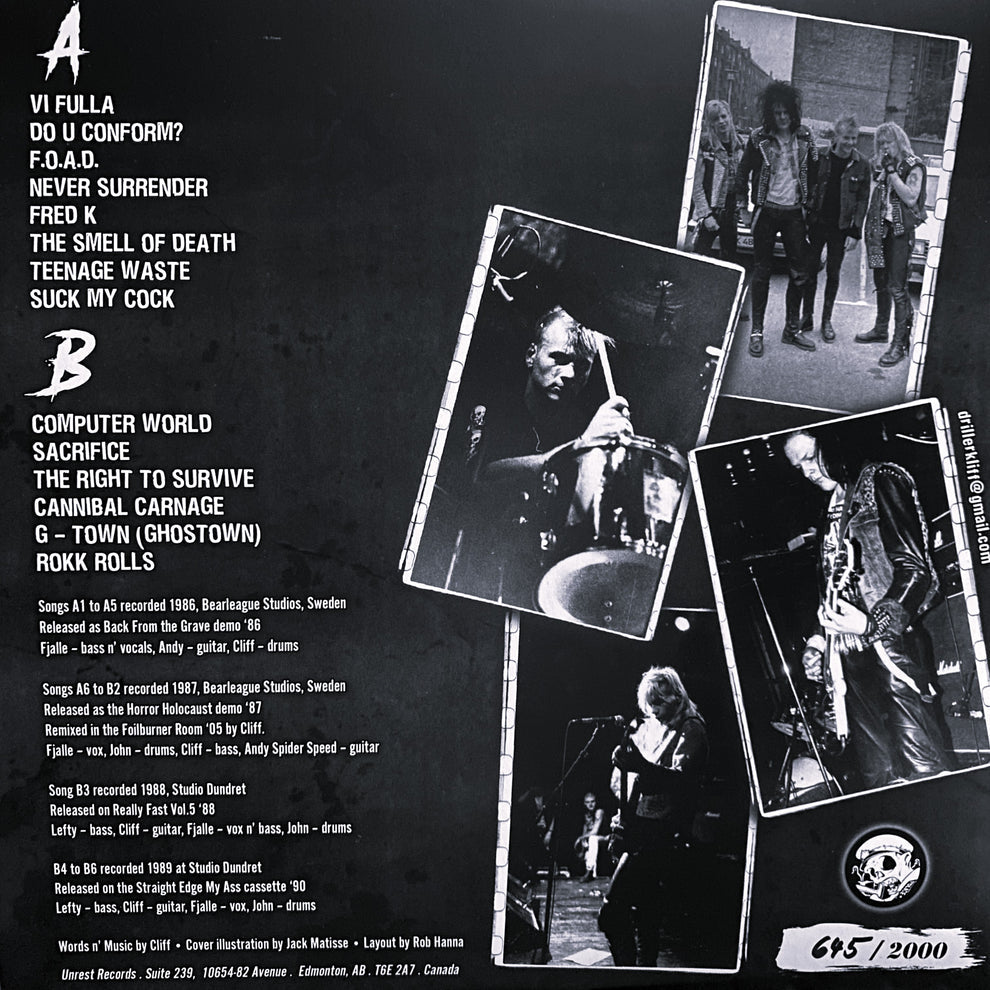 BLACK UNIFORMS – Splatter Punx On Acid LP